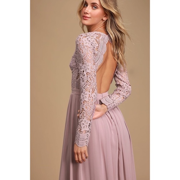 [Lulus] NWT Awaken My Love Lace Maxi Dress - Picture 4 of 9